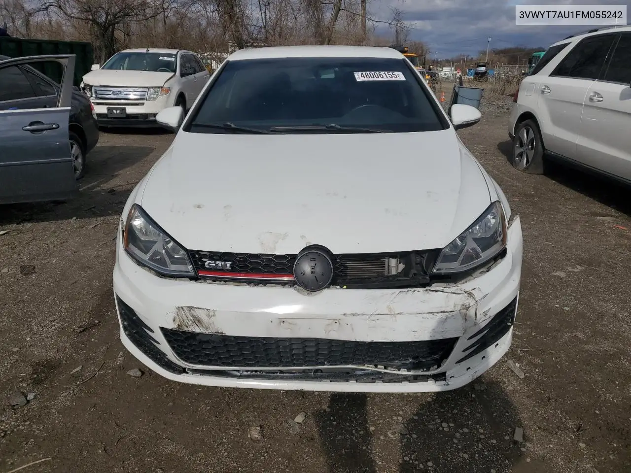 2015 Volkswagen Gti VIN: 3VWYT7AU1FM055242 Lot: 48006155