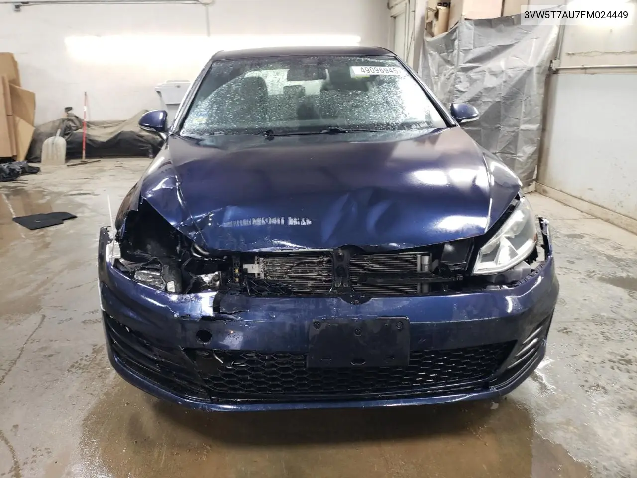 2015 Volkswagen Gti VIN: 3VW5T7AU7FM024449 Lot: 49096945