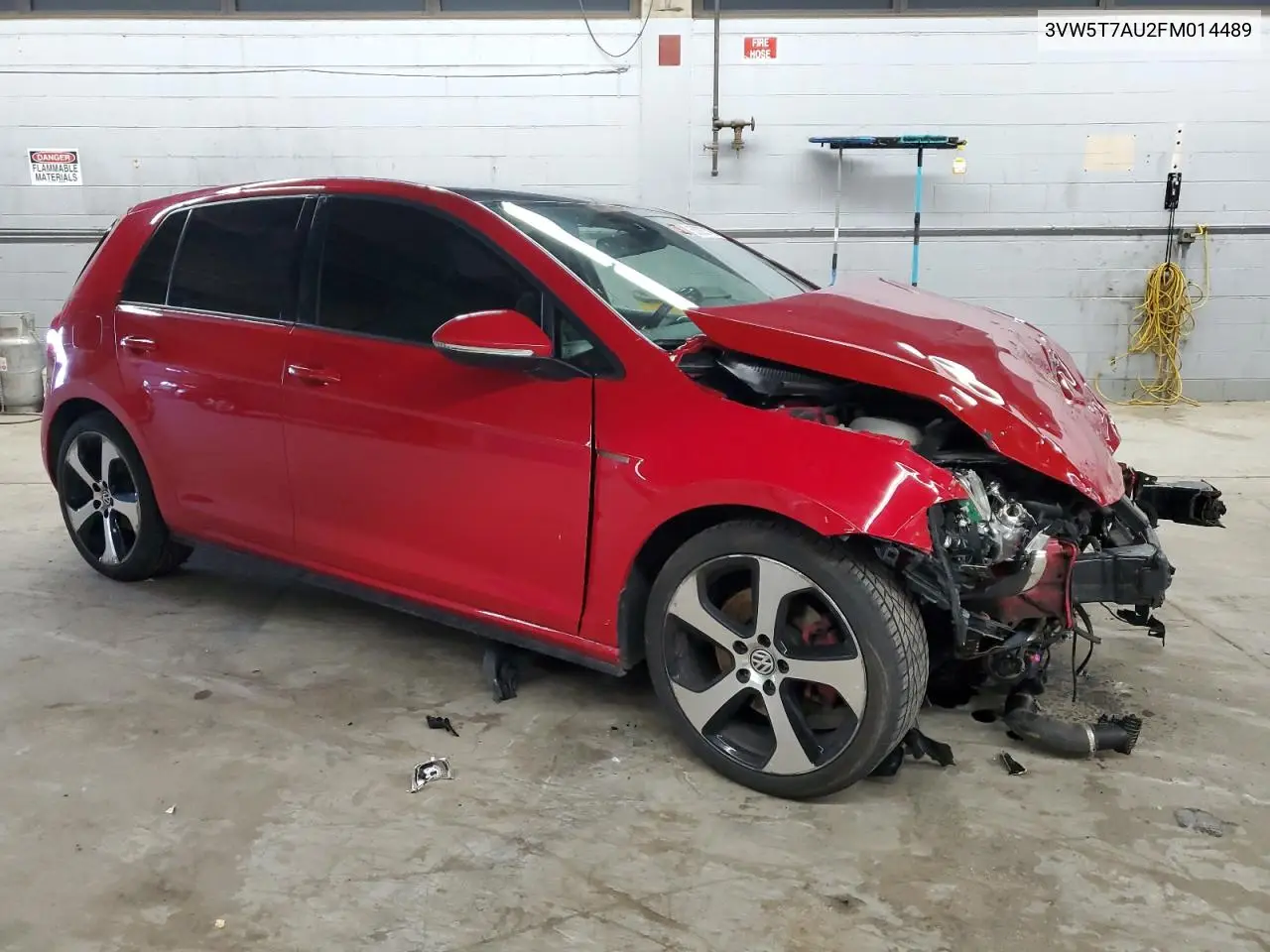 2015 Volkswagen Gti VIN: 3VW5T7AU2FM014489 Lot: 50003145