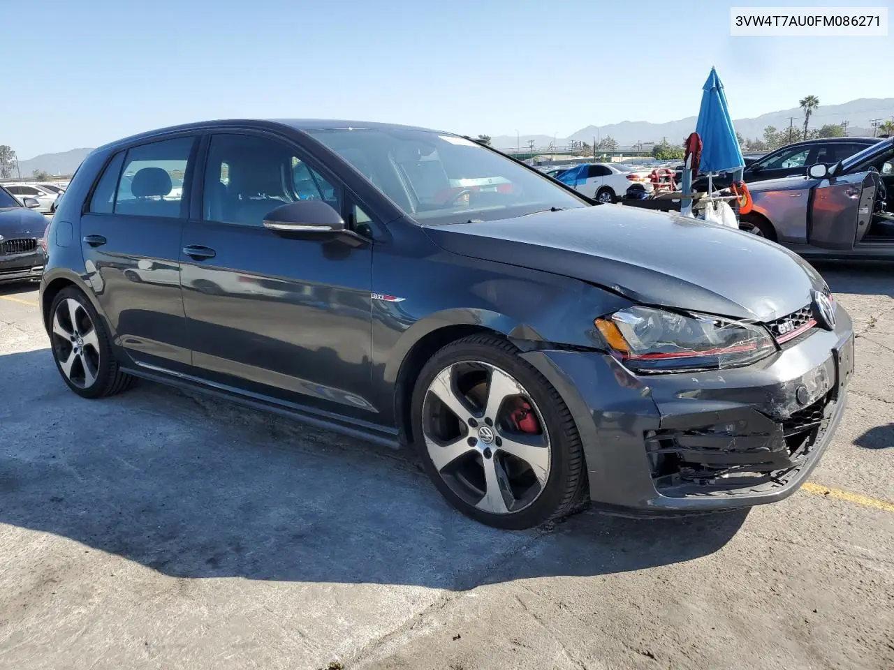 2015 Volkswagen Gti VIN: 3VW4T7AU0FM086271 Lot: 56253265
