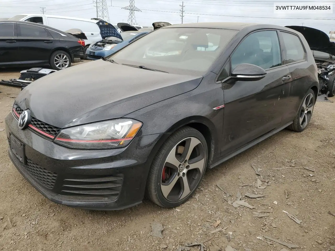 2015 Volkswagen Gti VIN: 3VWTT7AU9FM048534 Lot: 56526485