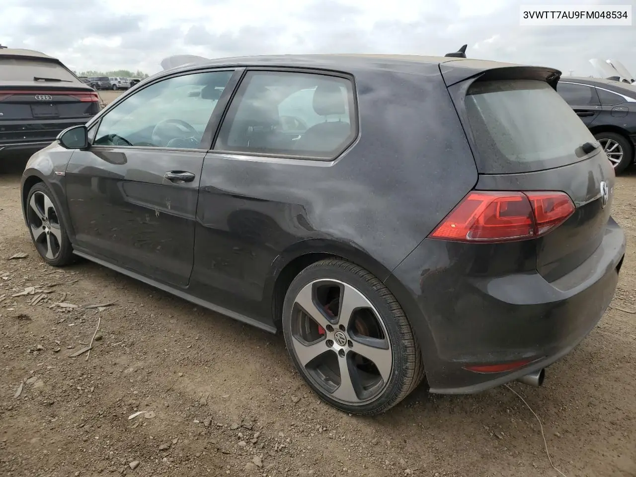 2015 Volkswagen Gti VIN: 3VWTT7AU9FM048534 Lot: 56526485