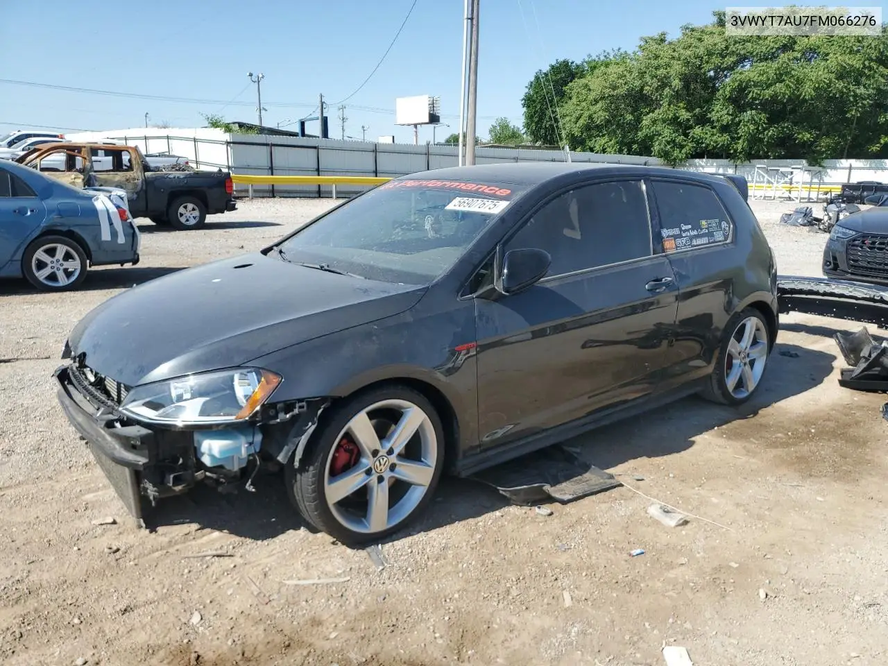 2015 Volkswagen Gti VIN: 3VWYT7AU7FM066276 Lot: 56907675
