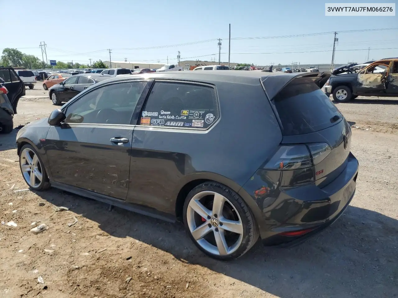 2015 Volkswagen Gti VIN: 3VWYT7AU7FM066276 Lot: 56907675