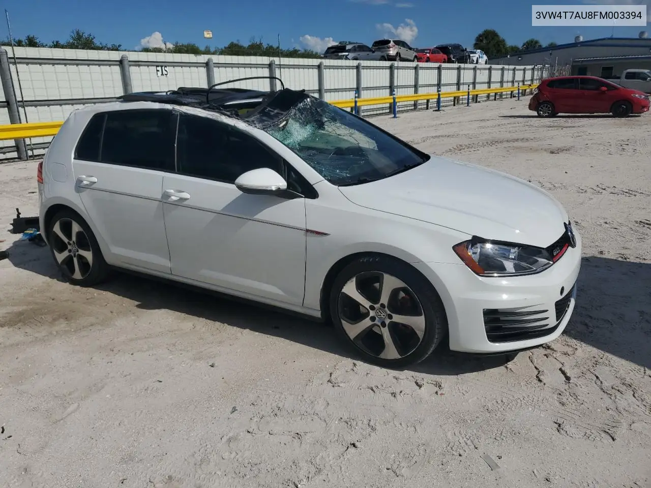 2015 Volkswagen Gti VIN: 3VW4T7AU8FM003394 Lot: 56961255