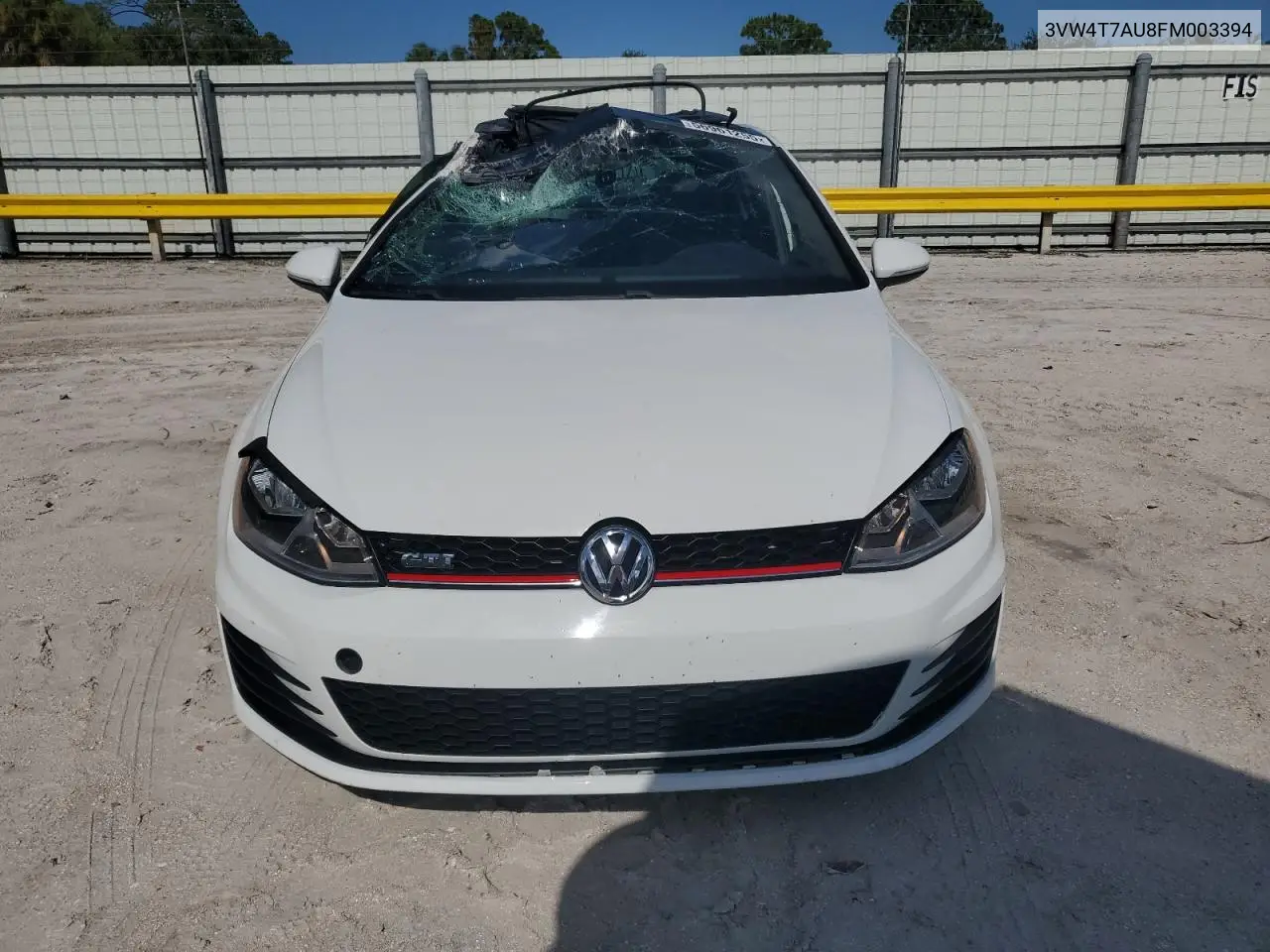2015 Volkswagen Gti VIN: 3VW4T7AU8FM003394 Lot: 56961255