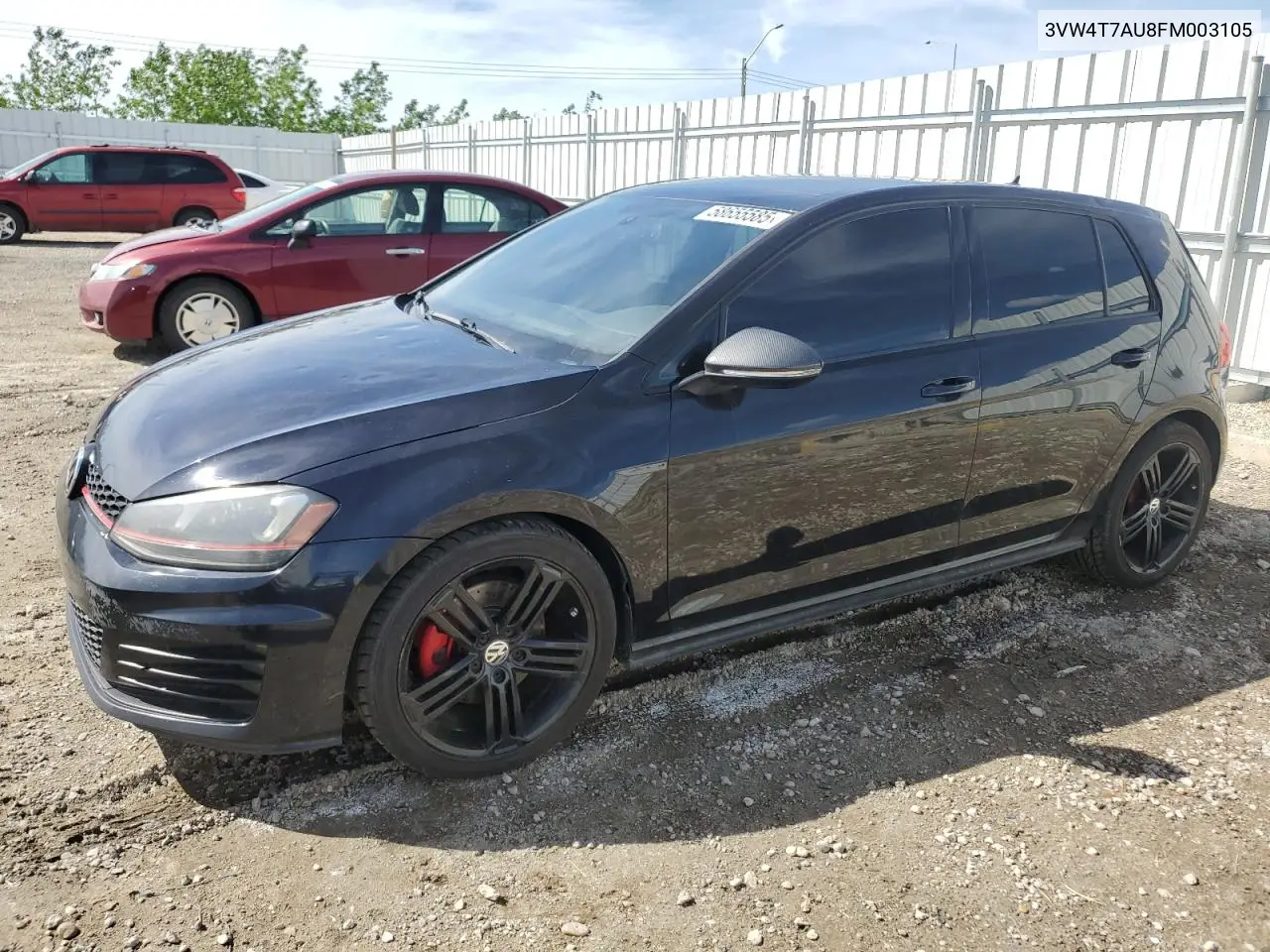 2015 Volkswagen Gti VIN: 3VW4T7AU8FM003105 Lot: 58655585