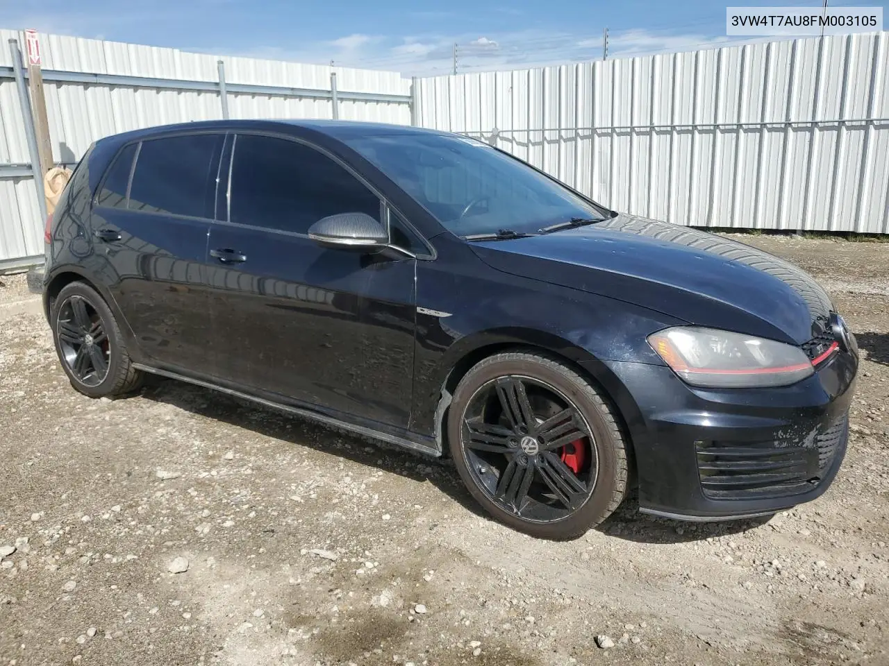 2015 Volkswagen Gti VIN: 3VW4T7AU8FM003105 Lot: 58655585