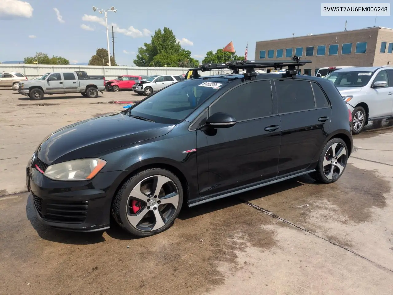 2015 Volkswagen Gti VIN: 3VW5T7AU6FM006248 Lot: 59122235