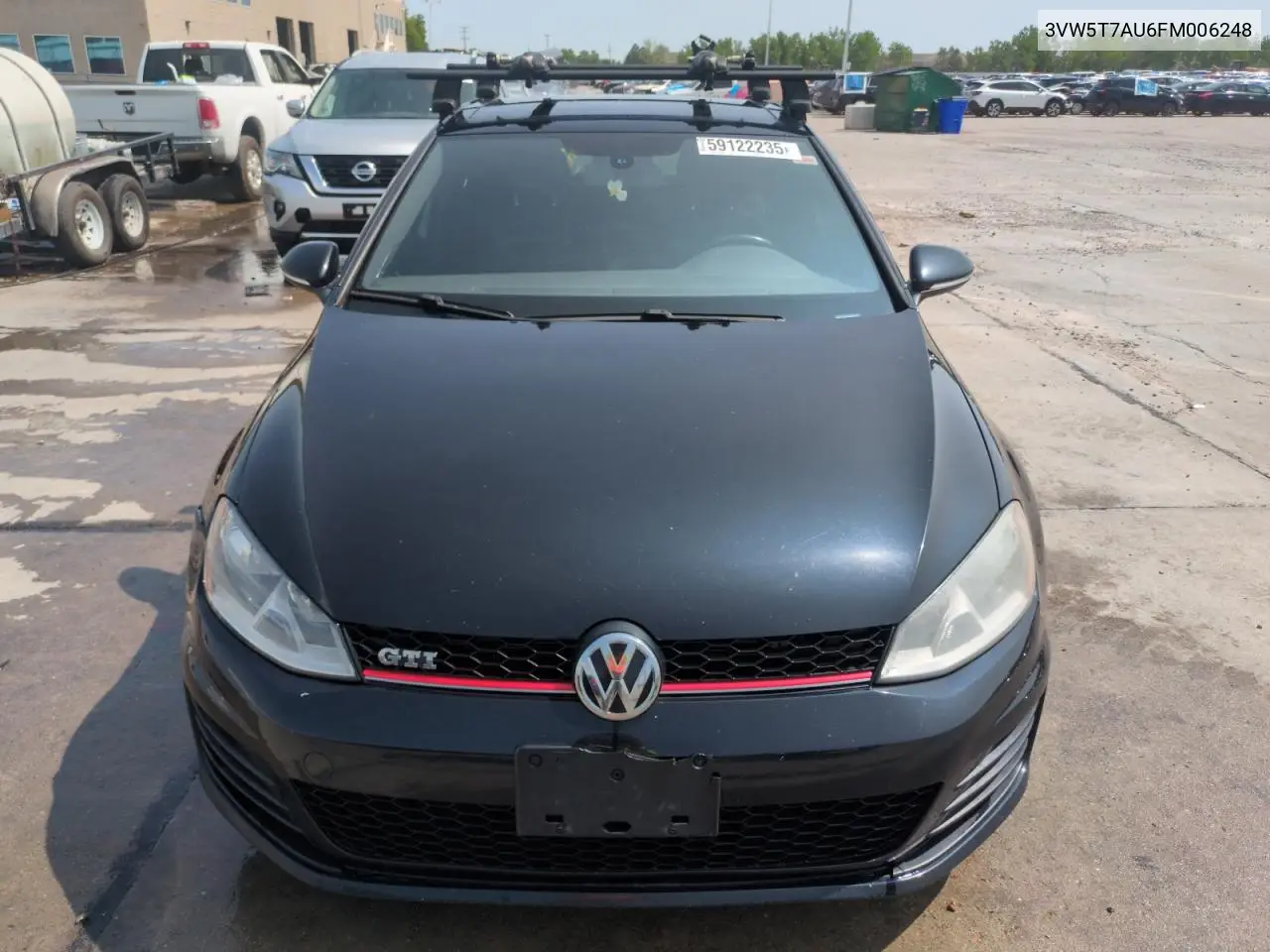 2015 Volkswagen Gti VIN: 3VW5T7AU6FM006248 Lot: 59122235