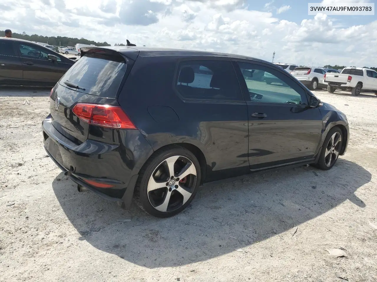 2015 Volkswagen Gti VIN: 3VWY47AU9FM093783 Lot: 59956915