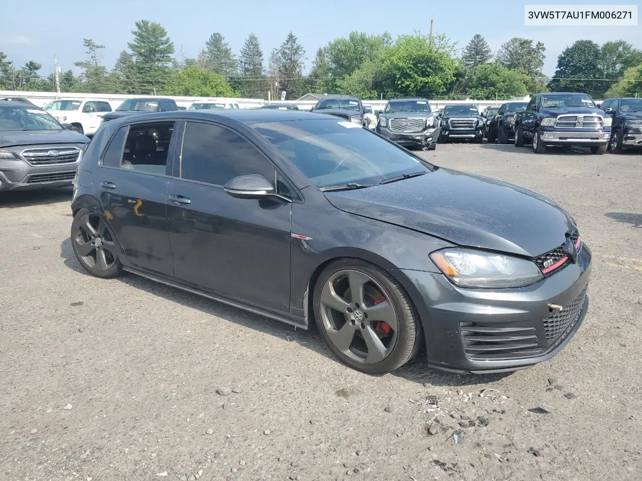 2015 Volkswagen Gti VIN: 3VW5T7AU1FM006271 Lot: 61375785