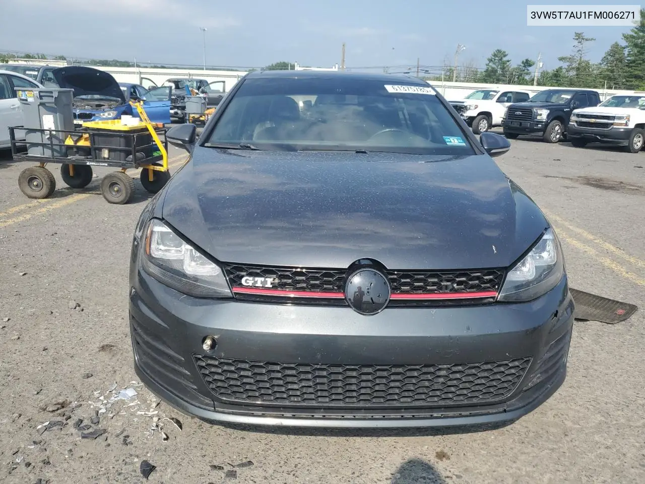 2015 Volkswagen Gti VIN: 3VW5T7AU1FM006271 Lot: 61375785
