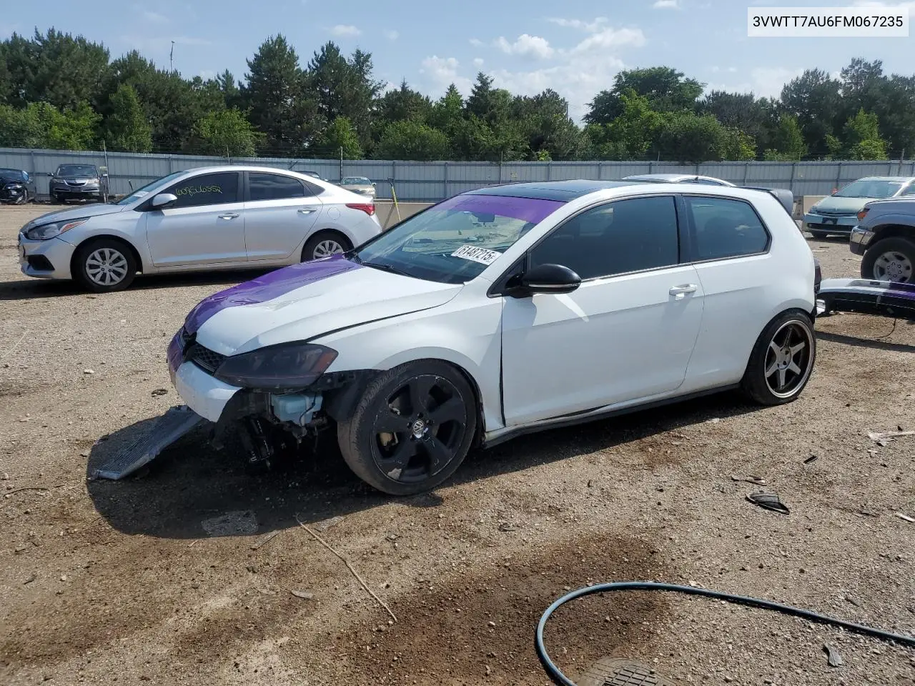 2015 Volkswagen Gti VIN: 3VWTT7AU6FM067235 Lot: 61487215