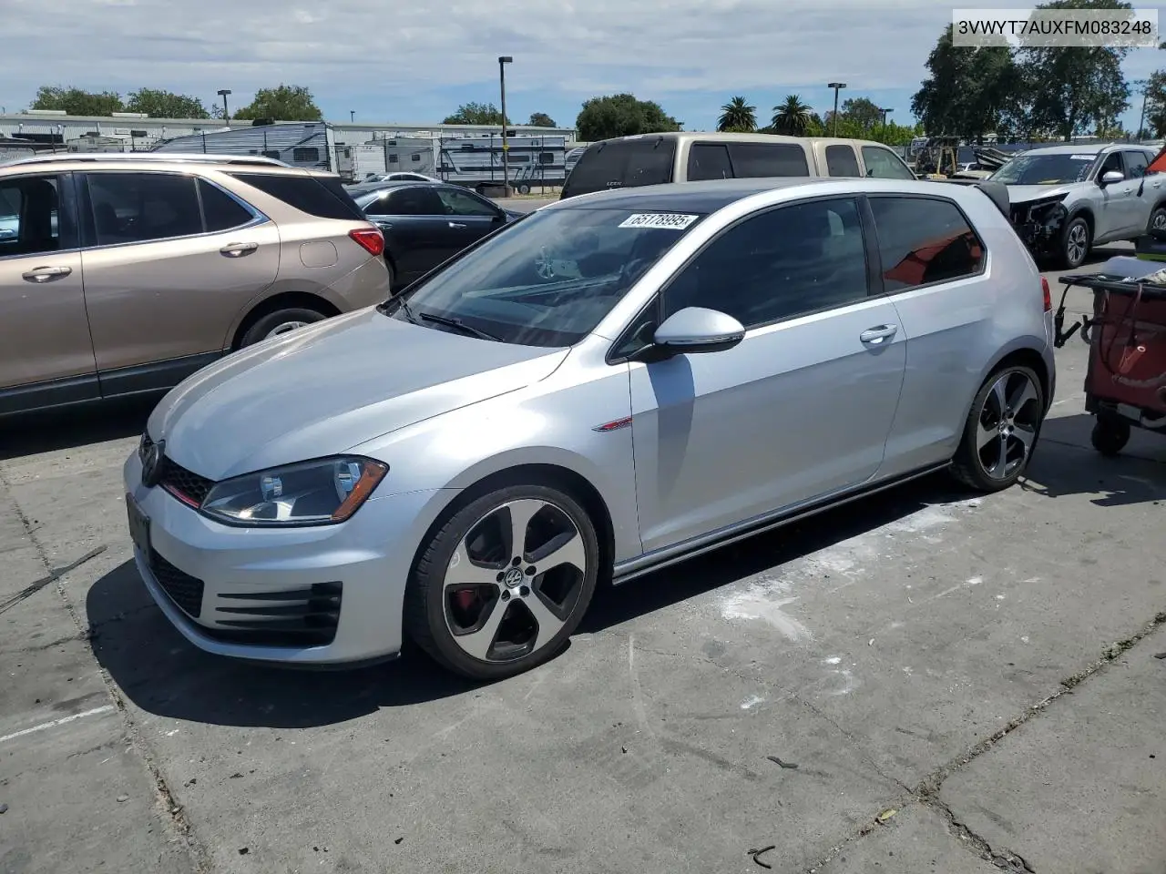 3vwyt7auxfm083248 3VWYT7AUXFM083248 2015 Volkswagen Gti