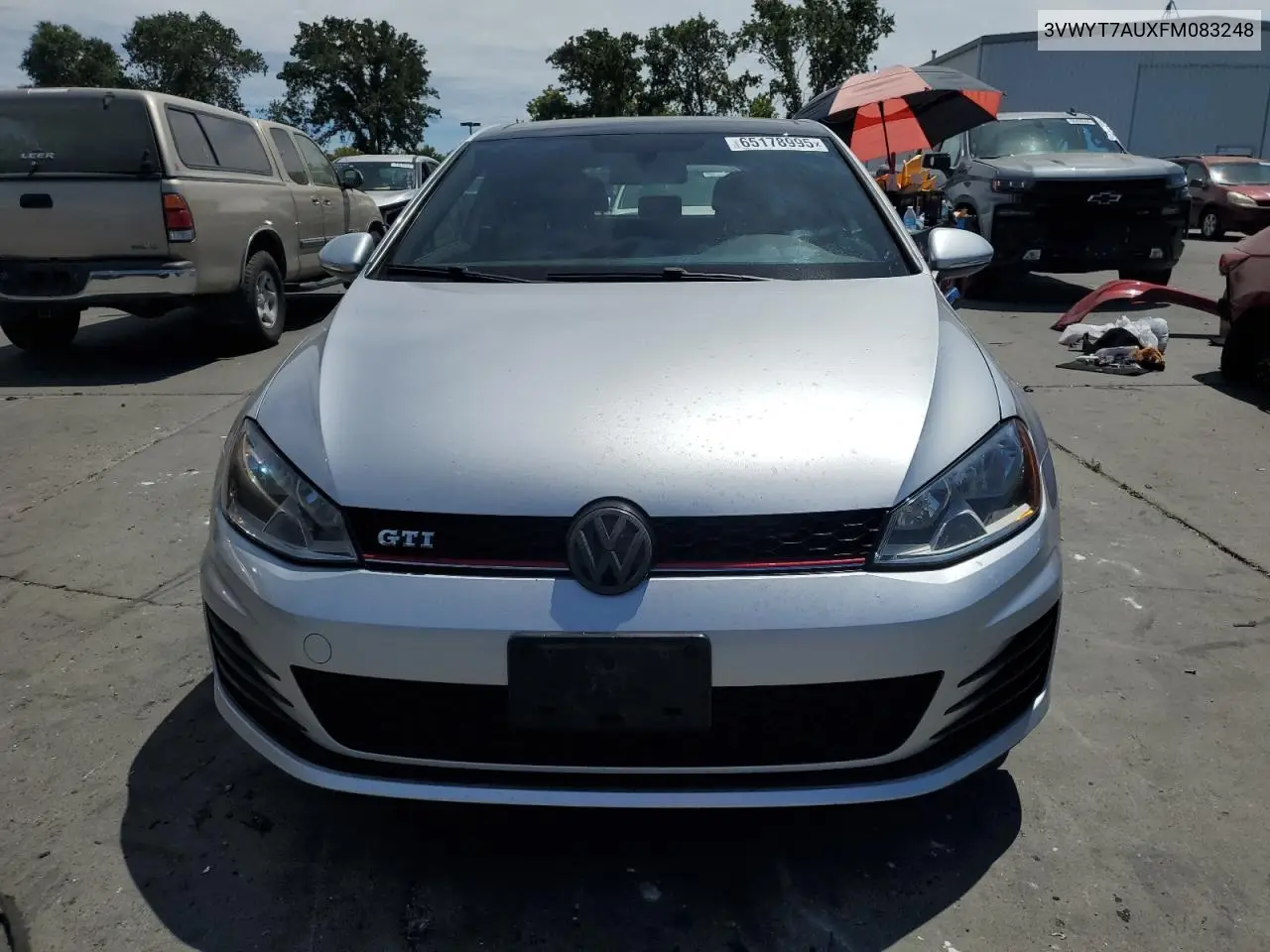 3vwyt7auxfm083248 3VWYT7AUXFM083248 2015 Volkswagen Gti