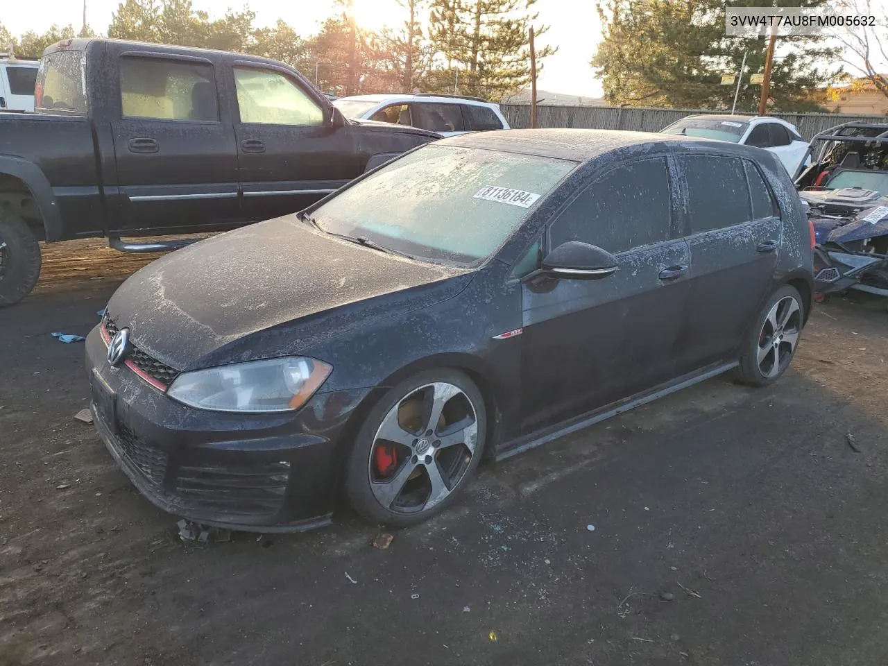 2015 Volkswagen Gti VIN: 3VW4T7AU8FM005632 Lot: 81136184