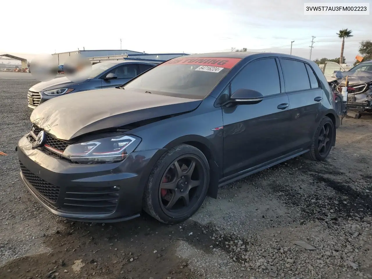 2015 Volkswagen Gti VIN: 3VW5T7AU3FM002223 Lot: 84716224