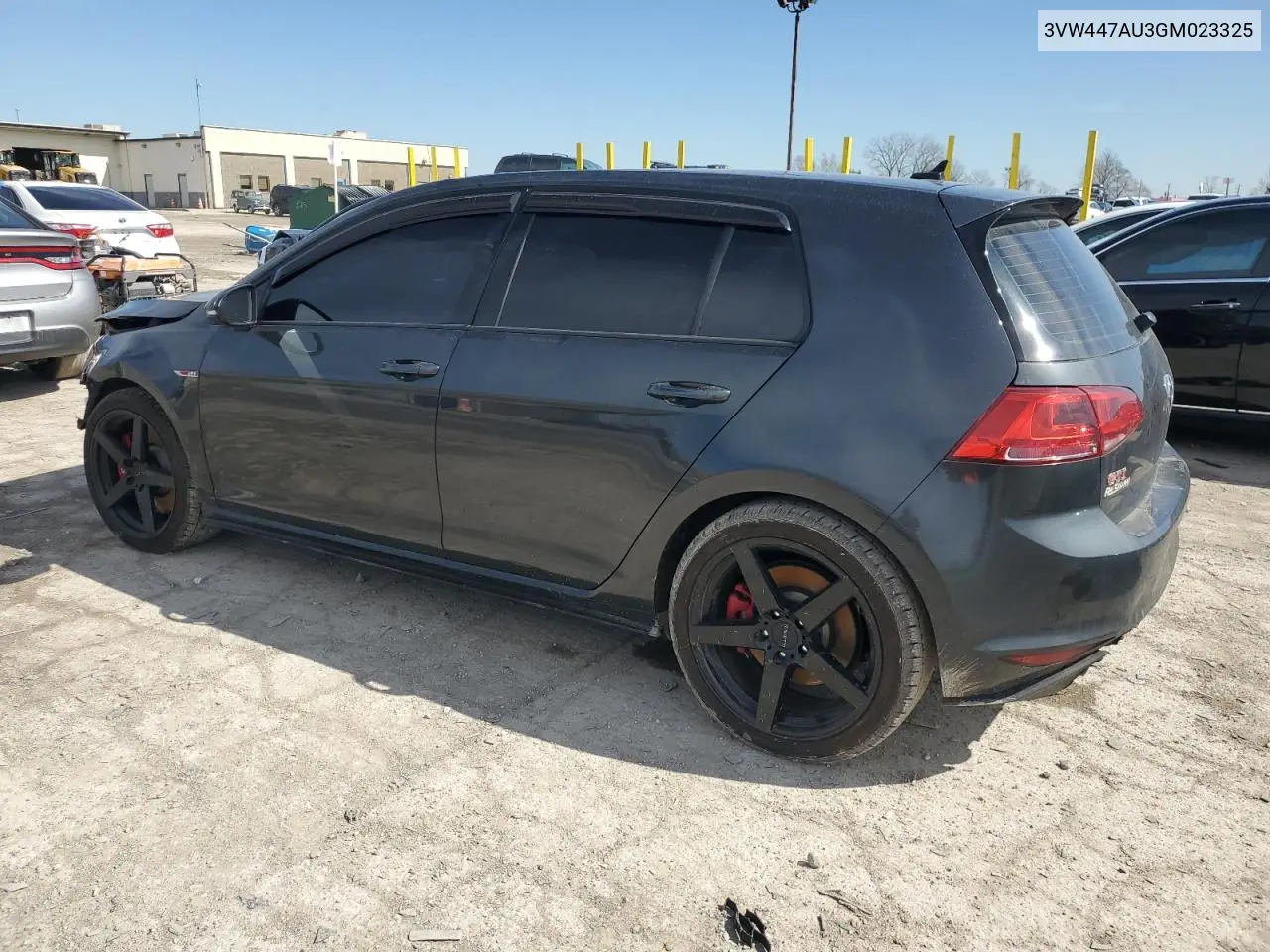 2016 Volkswagen Gti S/Se VIN: 3VW447AU3GM023325 Lot: 49411485