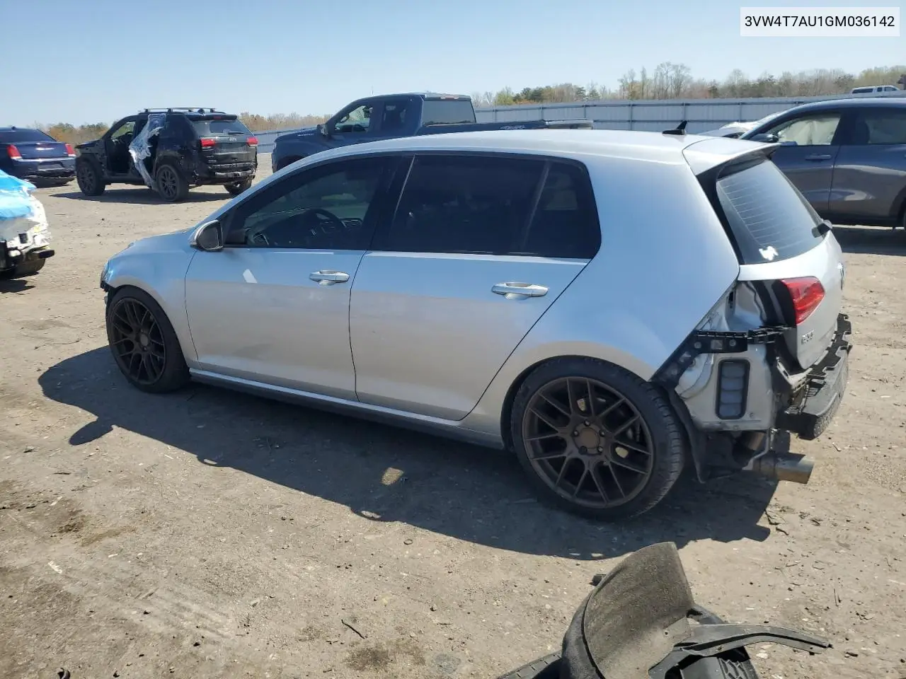 2016 Volkswagen Gti S/Se VIN: 3VW4T7AU1GM036142 Lot: 51225525