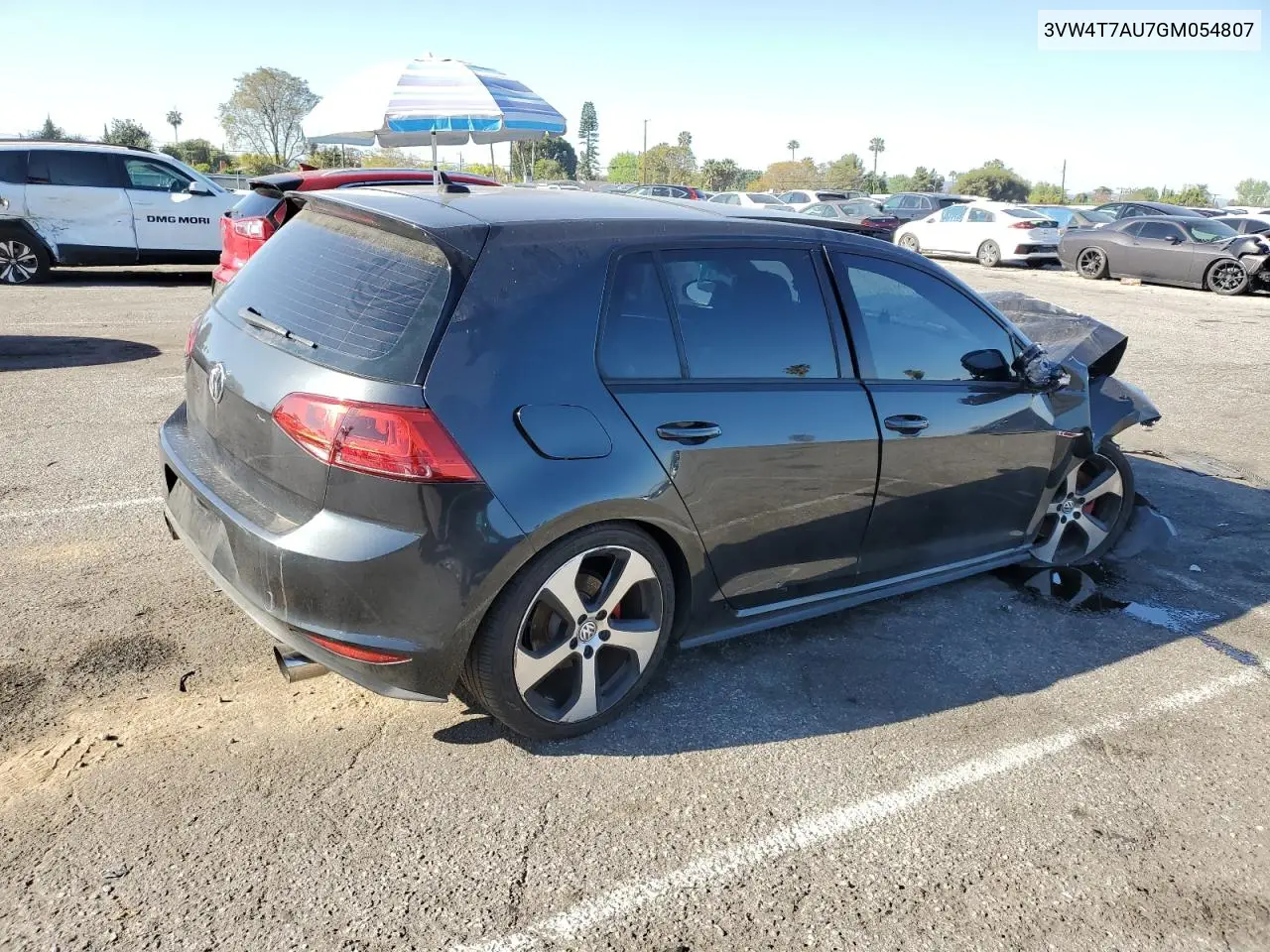 2016 Volkswagen Gti S/Se VIN: 3VW4T7AU7GM054807 Lot: 52294475