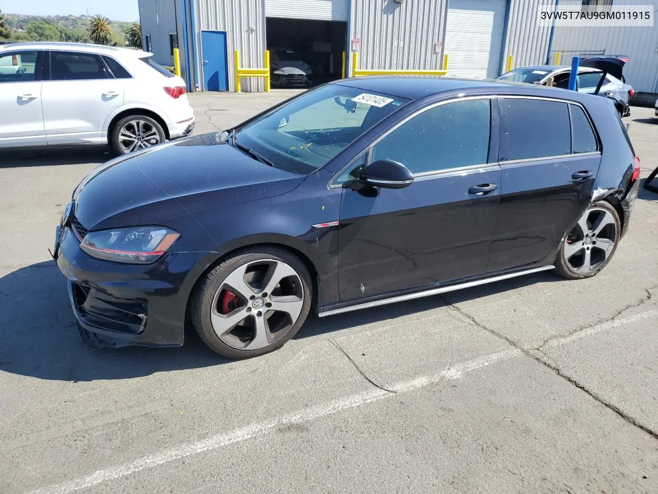 2016 Volkswagen Gti S/Se VIN: 3VW5T7AU9GM011915 Lot: 54101405
