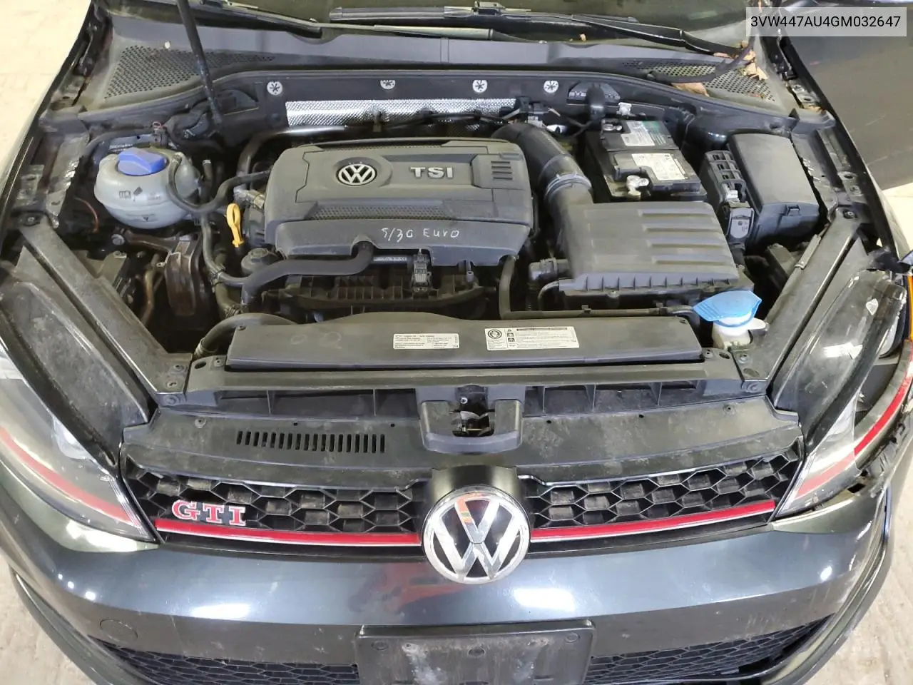 2016 Volkswagen Gti S/Se VIN: 3VW447AU4GM032647 Lot: 56057165