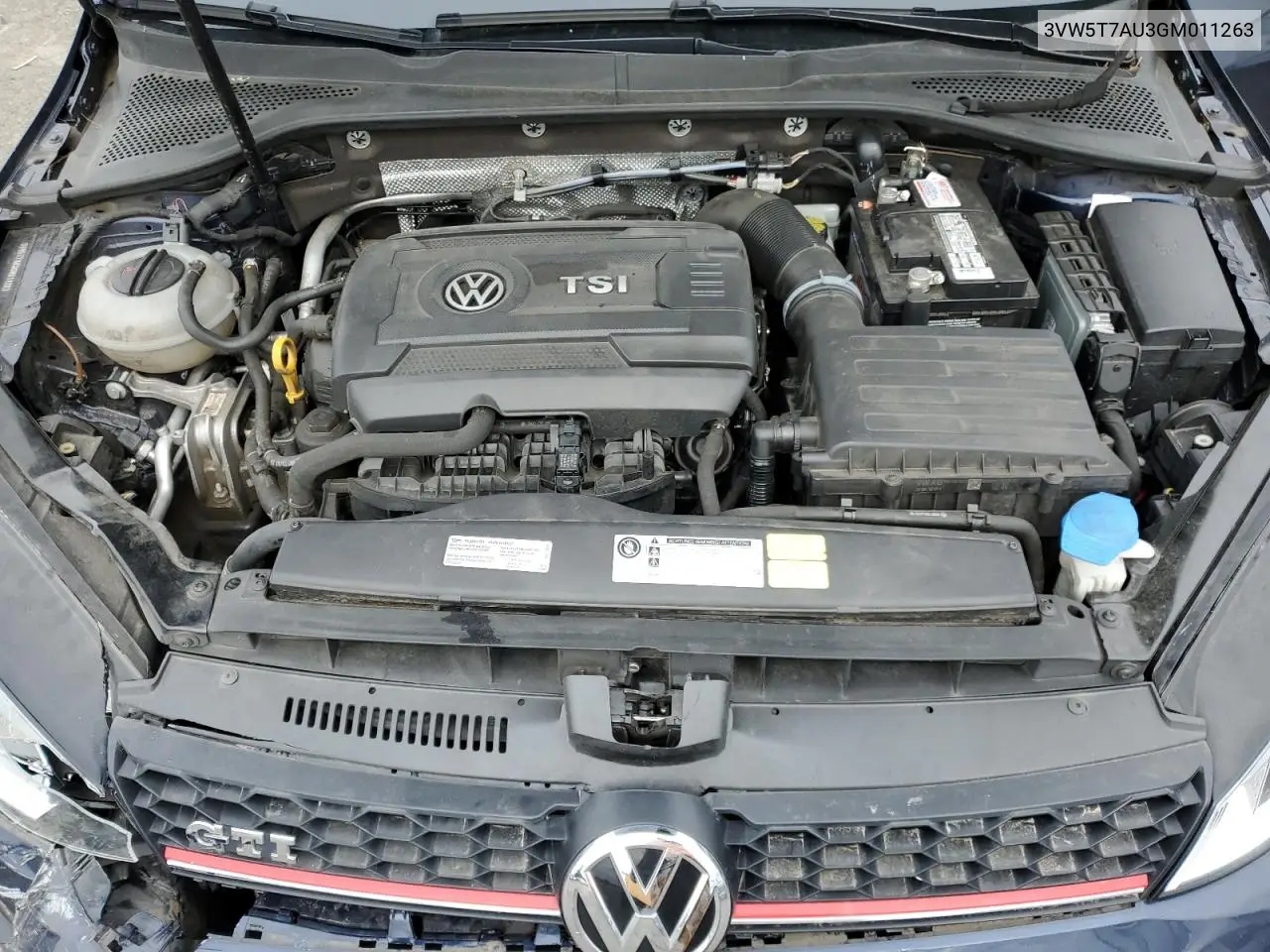 2016 Volkswagen Gti S/Se VIN: 3VW5T7AU3GM011263 Lot: 61501475