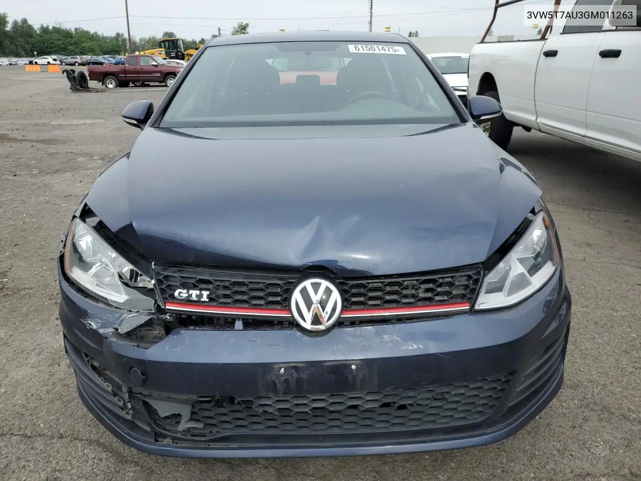 2016 Volkswagen Gti S/Se VIN: 3VW5T7AU3GM011263 Lot: 61501475