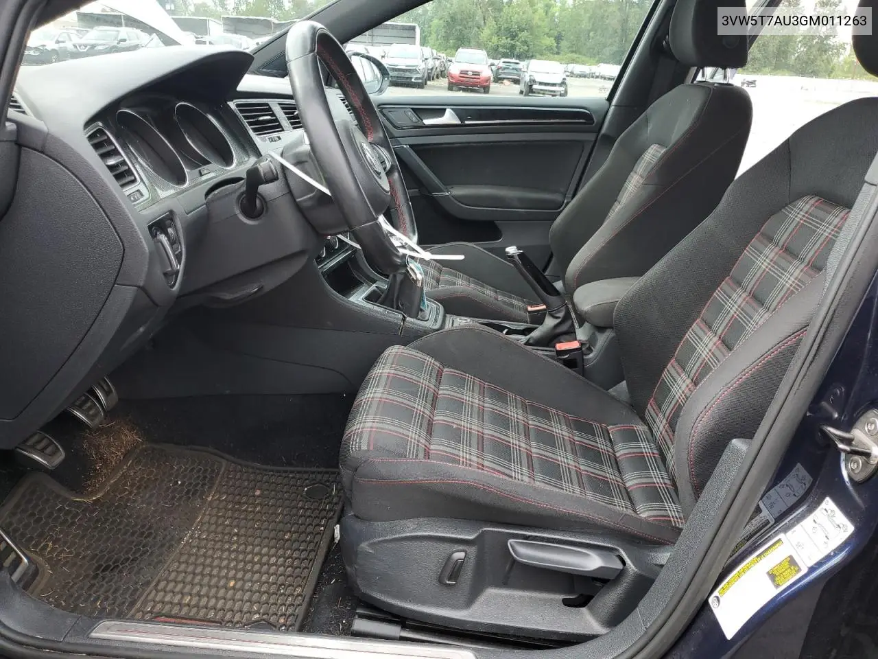 2016 Volkswagen Gti S/Se VIN: 3VW5T7AU3GM011263 Lot: 61501475