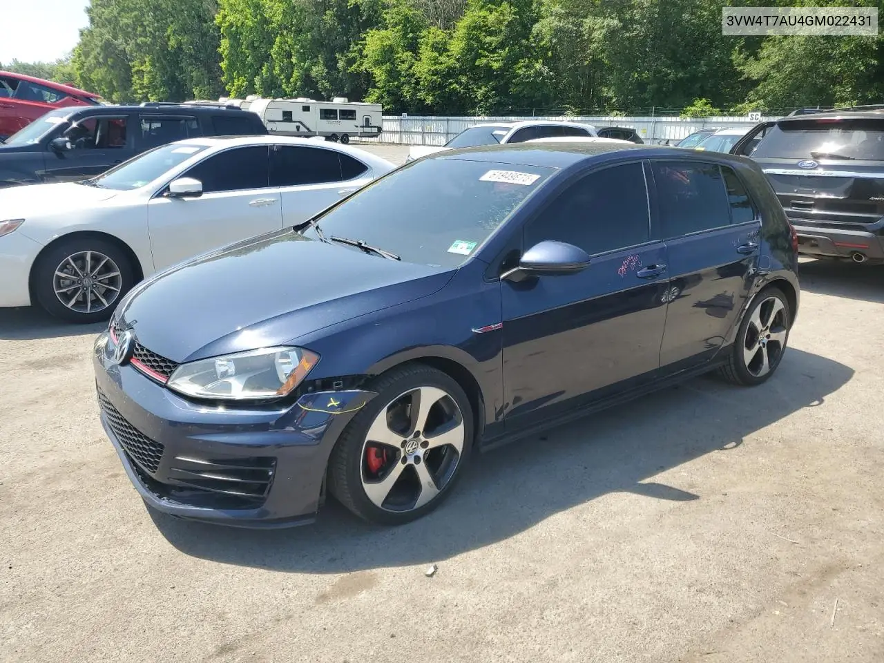 2016 Volkswagen Gti S/Se VIN: 3VW4T7AU4GM022431 Lot: 61949875