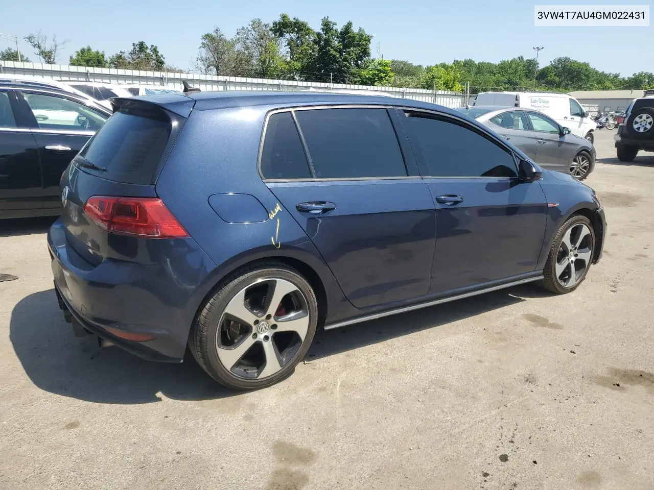 2016 Volkswagen Gti S/Se VIN: 3VW4T7AU4GM022431 Lot: 61949875