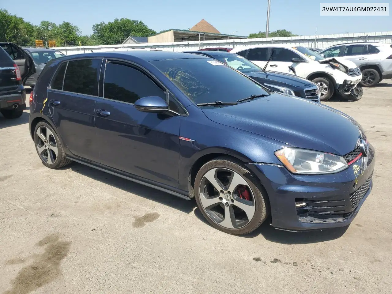 2016 Volkswagen Gti S/Se VIN: 3VW4T7AU4GM022431 Lot: 61949875