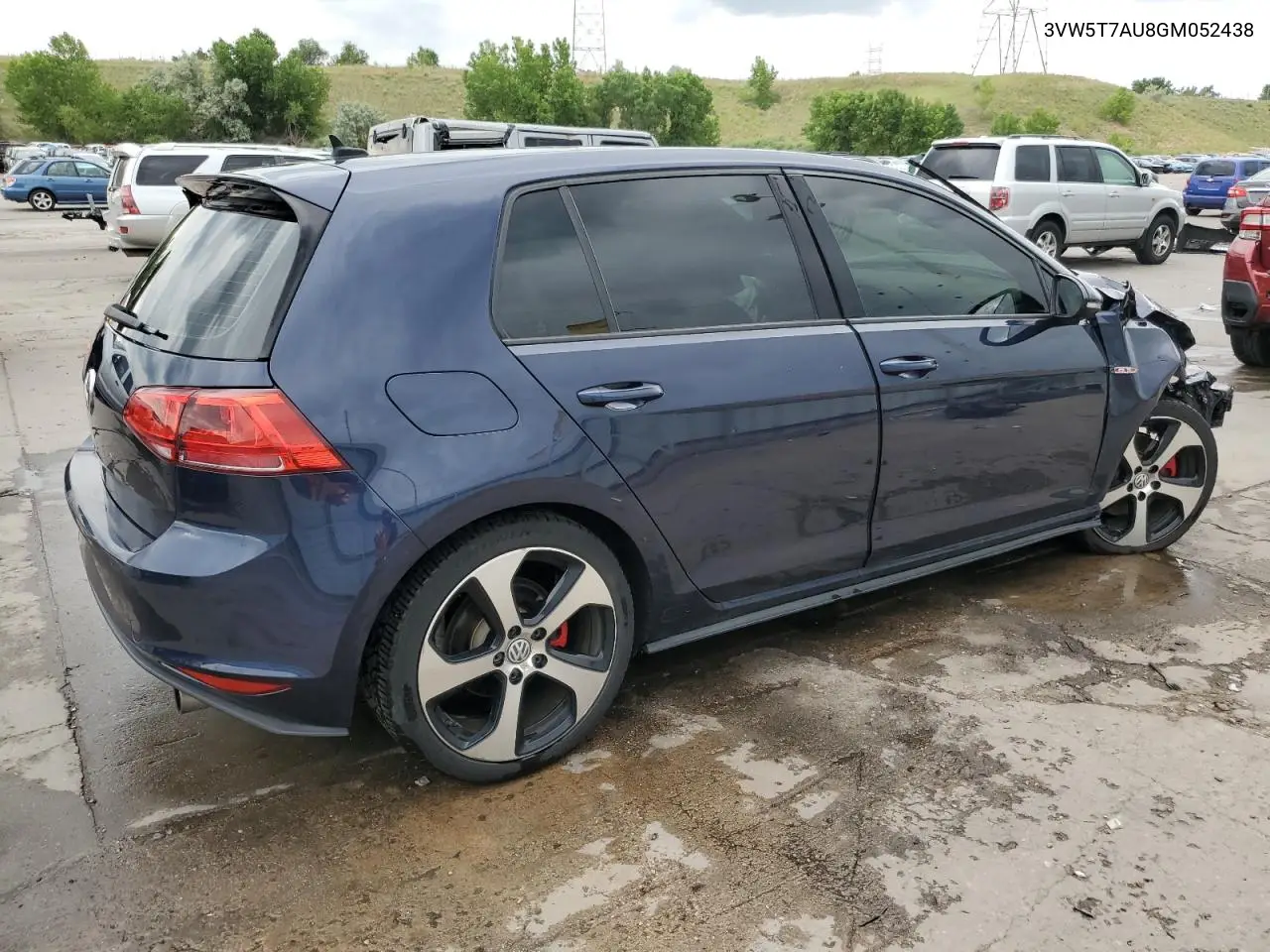 2016 Volkswagen Gti S/Se VIN: 3VW5T7AU8GM052438 Lot: 62600185