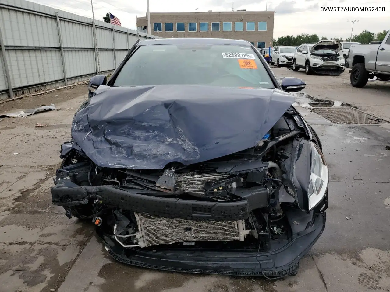 2016 Volkswagen Gti S/Se VIN: 3VW5T7AU8GM052438 Lot: 62600185