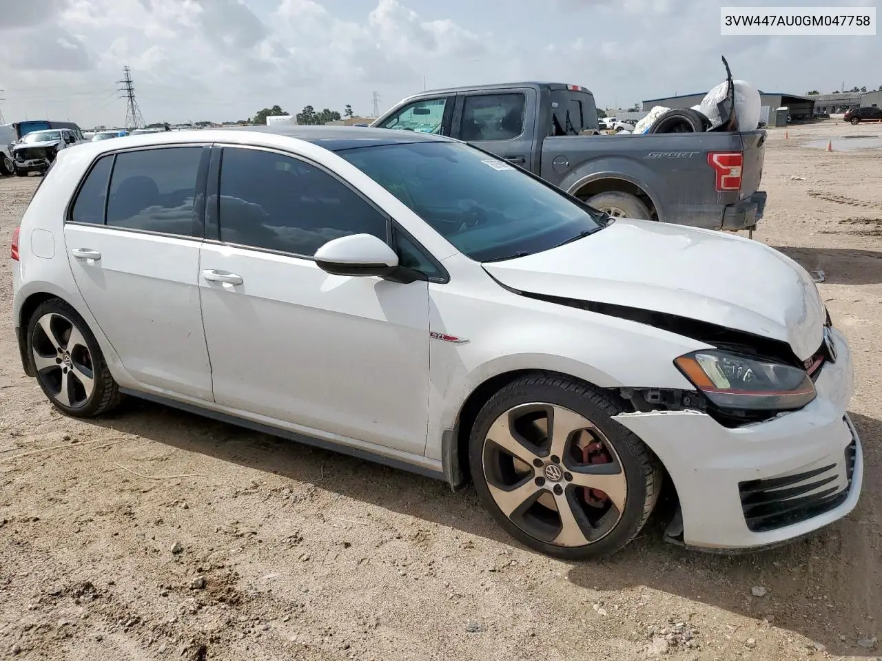 2016 Volkswagen Gti S/Se VIN: 3VW447AU0GM047758 Lot: 62768875