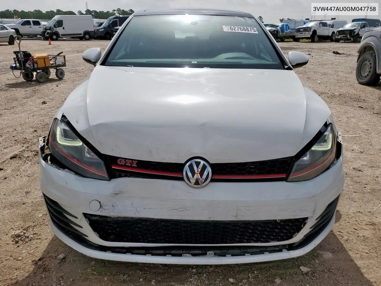 2016 Volkswagen Gti S/Se VIN: 3VW447AU0GM047758 Lot: 62768875