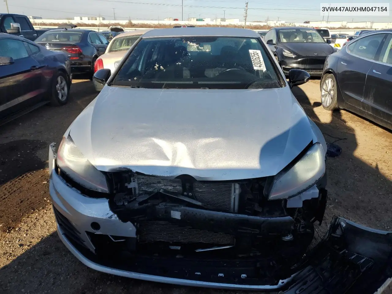 2017 Volkswagen Gti S/Se VIN: 3VW447AUXHM047154 Lot: 43026255