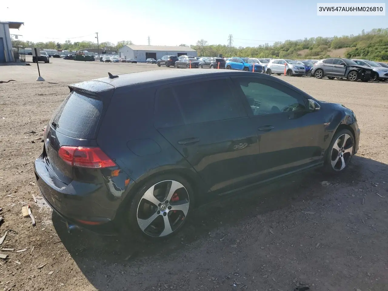 2017 Volkswagen Gti Sport VIN: 3VW547AU6HM026810 Lot: 56215205