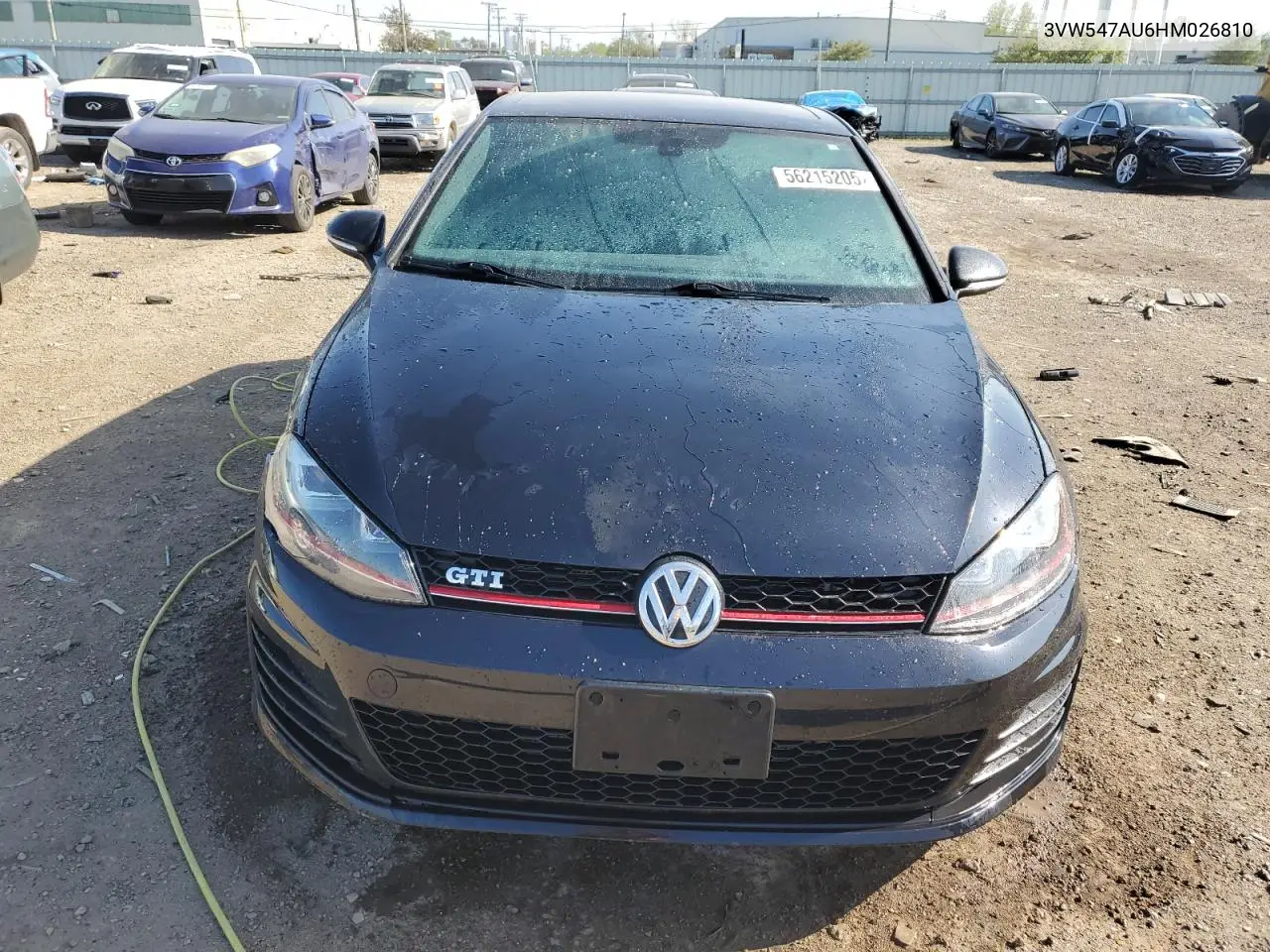 2017 Volkswagen Gti Sport VIN: 3VW547AU6HM026810 Lot: 56215205