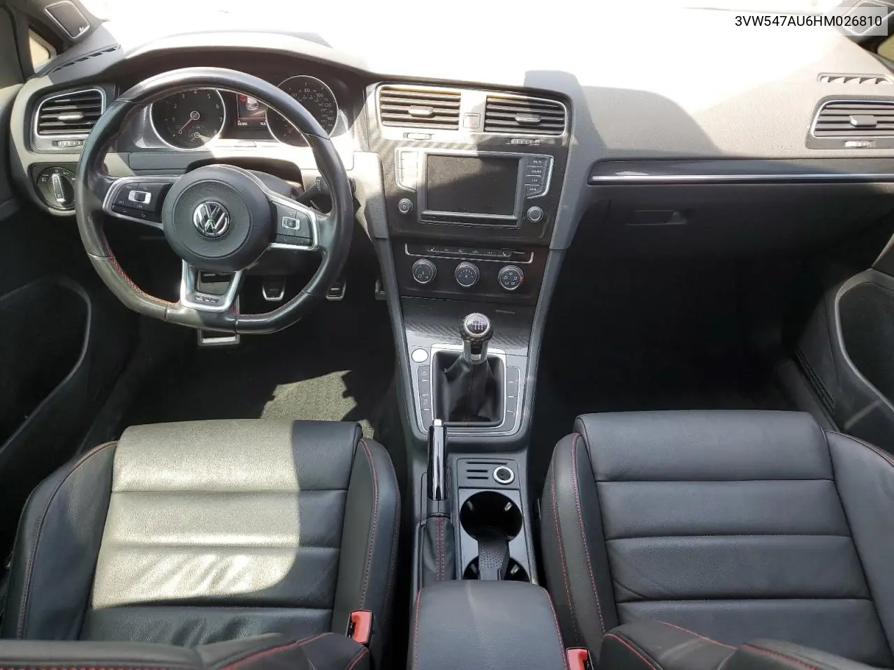 2017 Volkswagen Gti Sport VIN: 3VW547AU6HM026810 Lot: 56215205