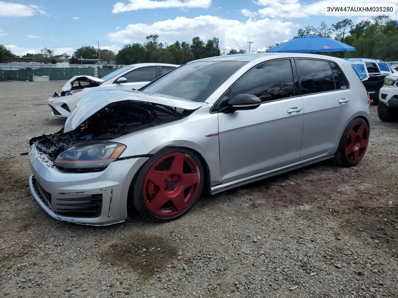 2017 Volkswagen Gti S/Se VIN: 3VW447AUXHM035280 Lot: 56876435