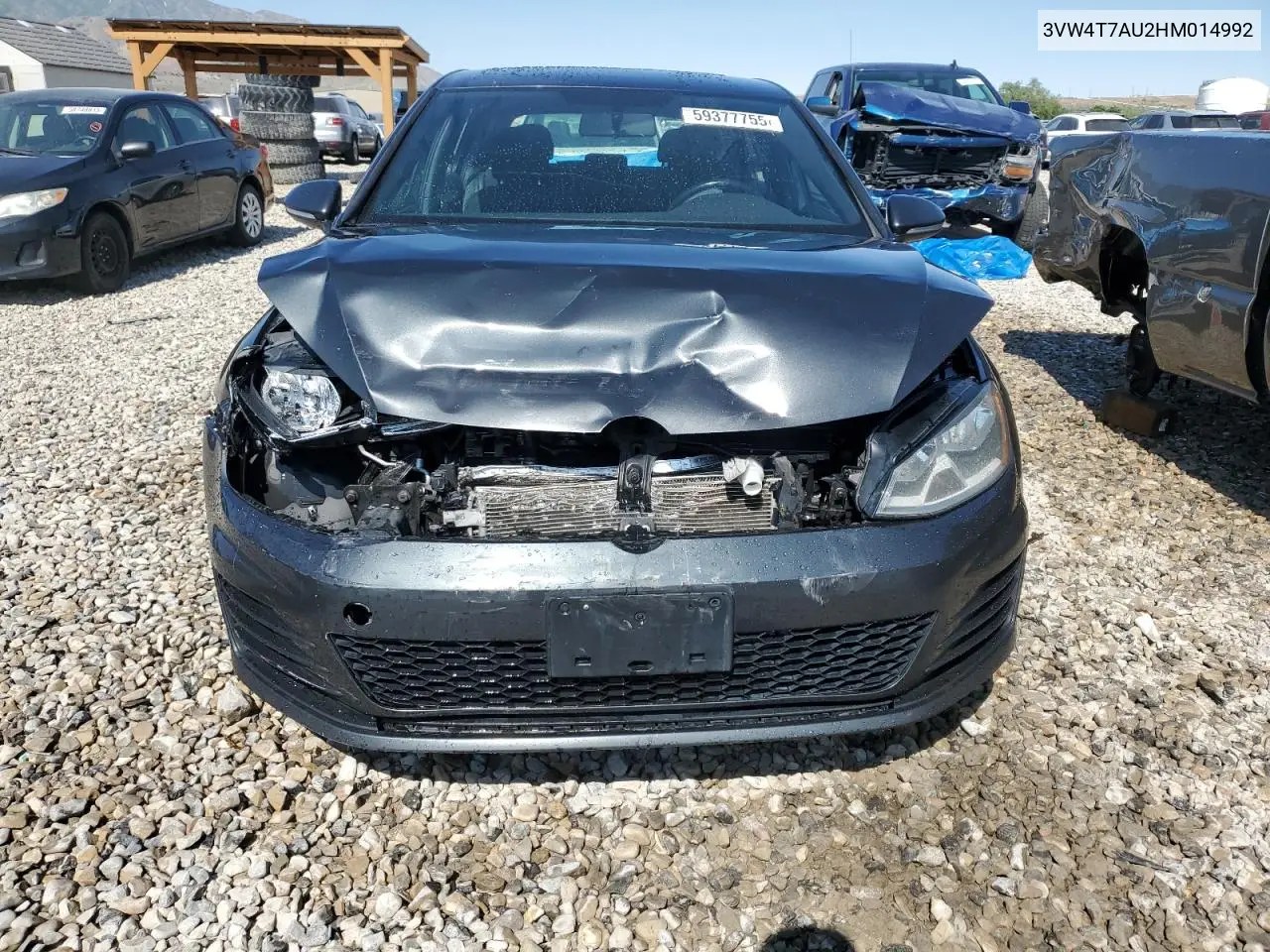 2017 Volkswagen Gti S VIN: 3VW4T7AU2HM014992 Lot: 59377755