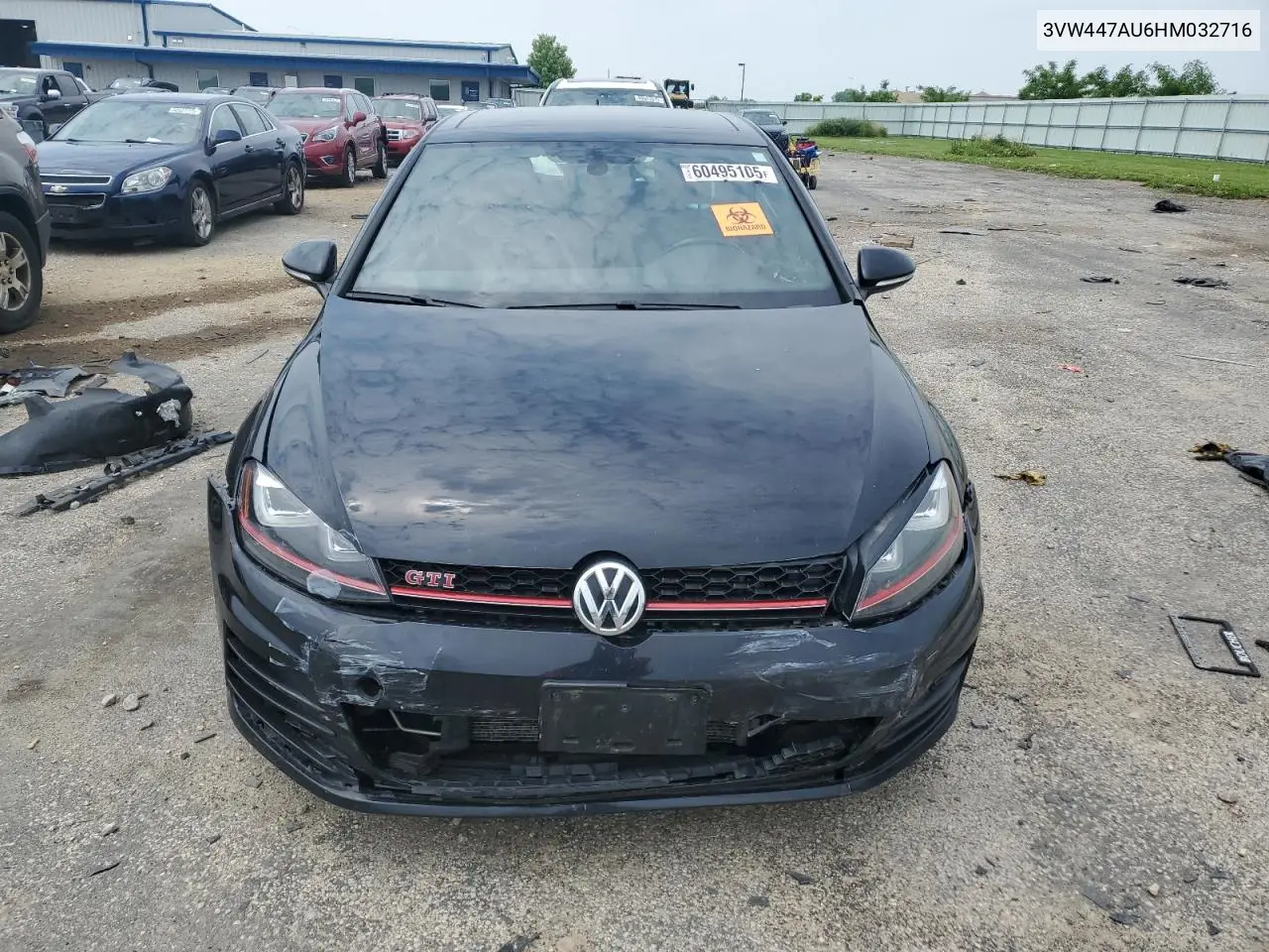2017 Volkswagen Gti S/Se VIN: 3VW447AU6HM032716 Lot: 60495105