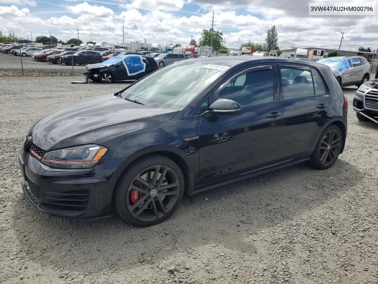 2017 Volkswagen Gti S/Se VIN: 3VW447AU2HM000796 Lot: 61616815