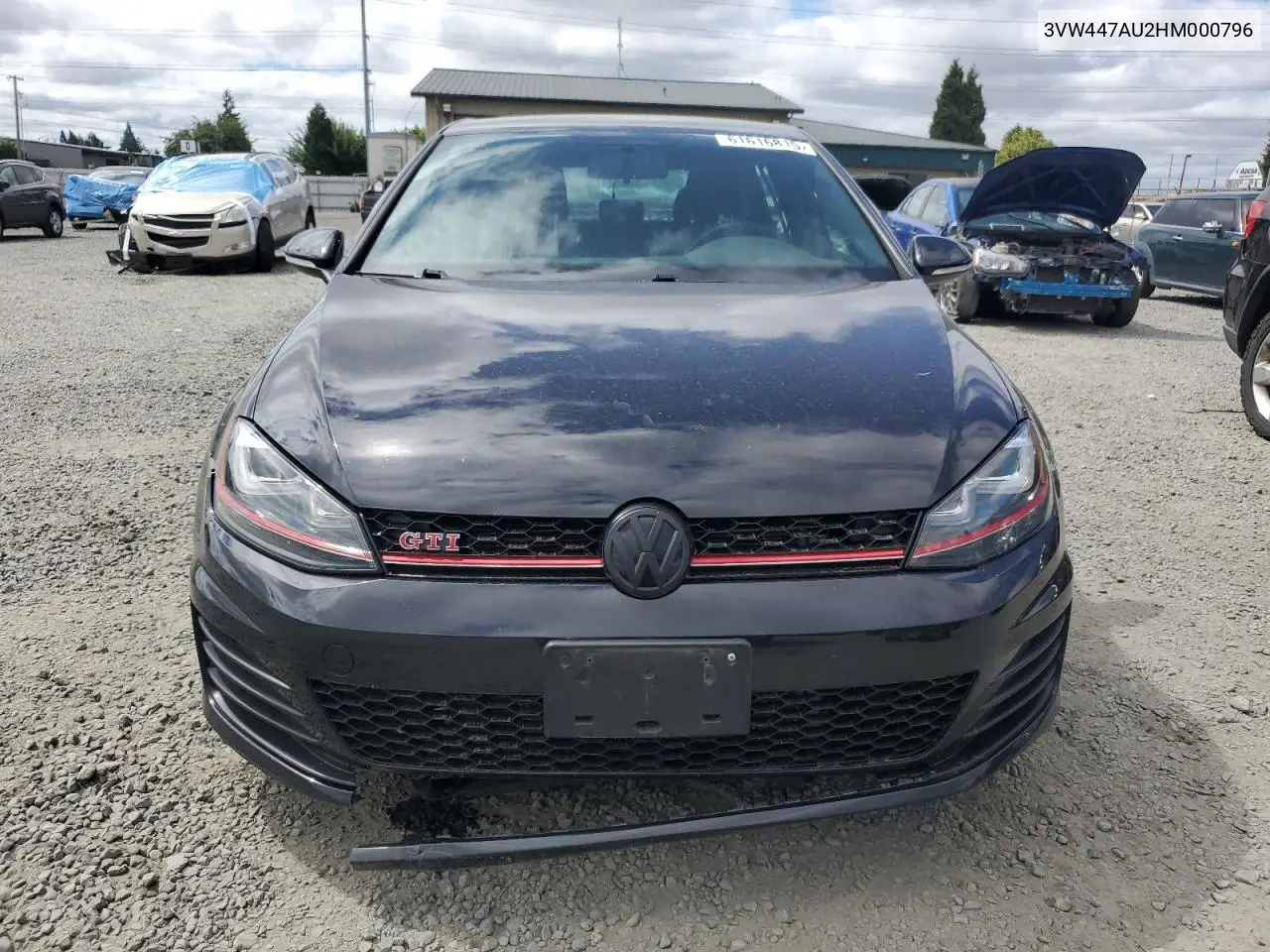 2017 Volkswagen Gti S/Se VIN: 3VW447AU2HM000796 Lot: 61616815