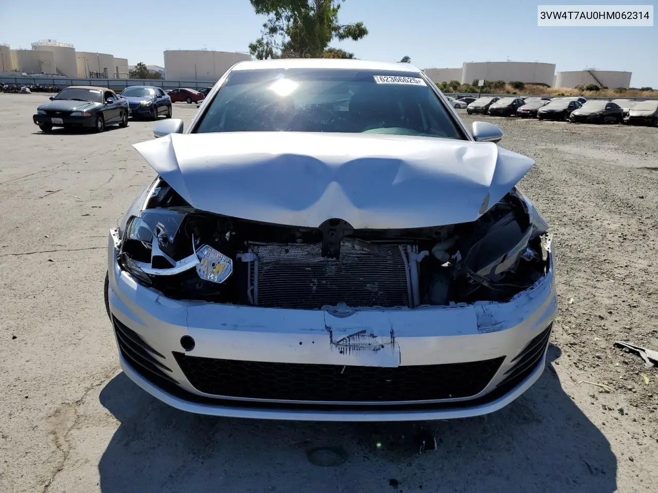 2017 Volkswagen Gti S VIN: 3VW4T7AU0HM062314 Lot: 62366625