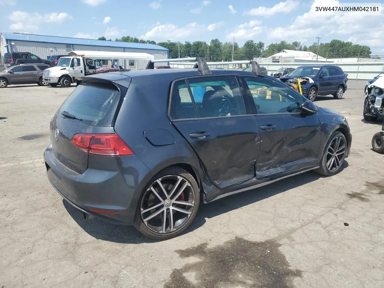 2017 Volkswagen Gti S/Se VIN: 3VW447AUXHM042181 Lot: 62367045