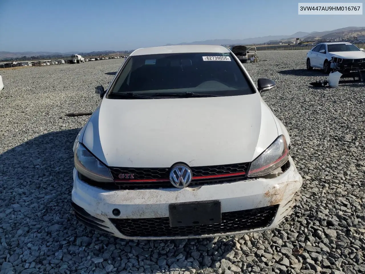 2017 Volkswagen Gti S/Se VIN: 3VW447AU9HM016767 Lot: 62739055
