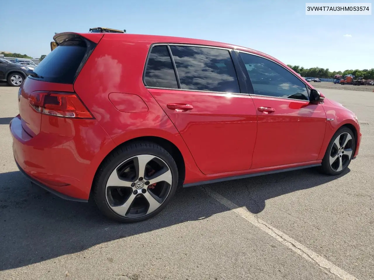 2017 Volkswagen Gti S VIN: 3VW4T7AU3HM053574 Lot: 64621485